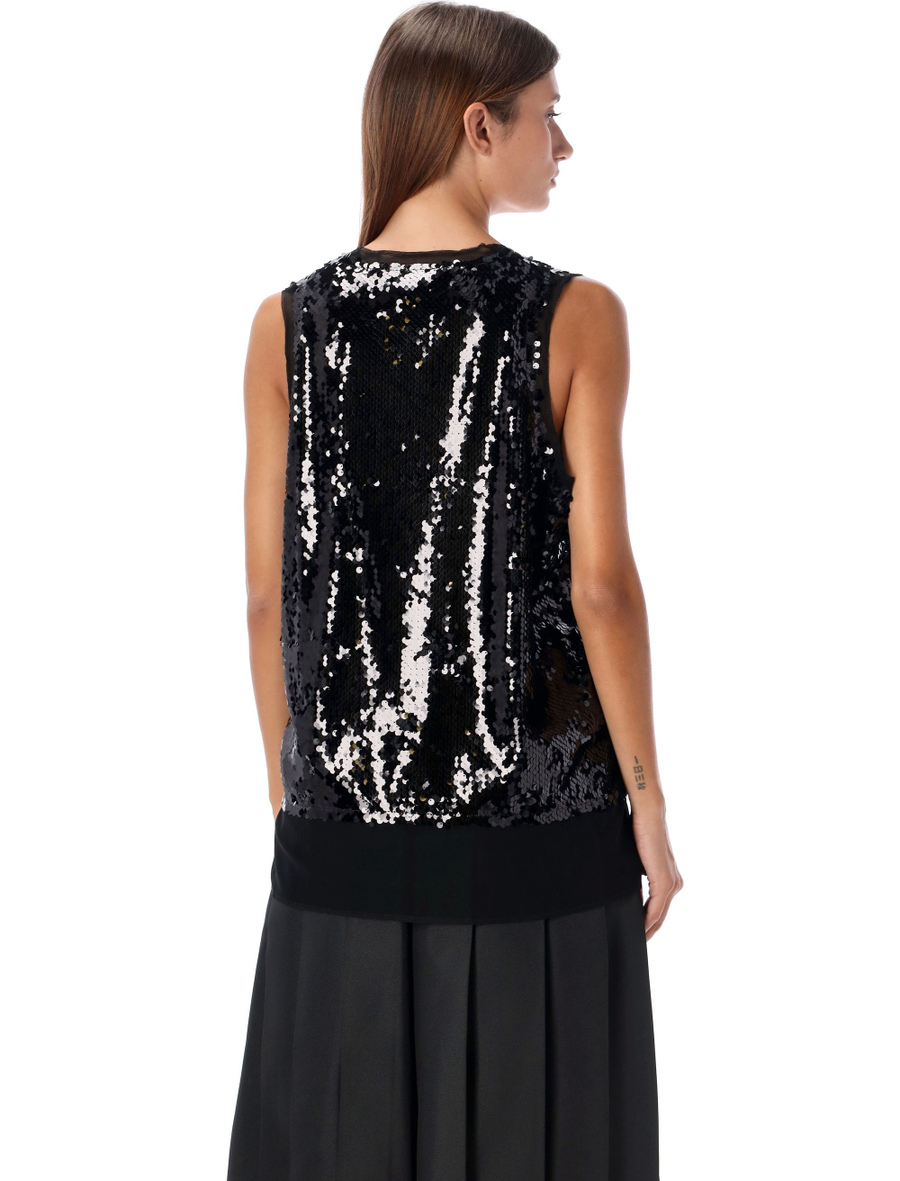 Sequin tank top - Spazio Pritelli