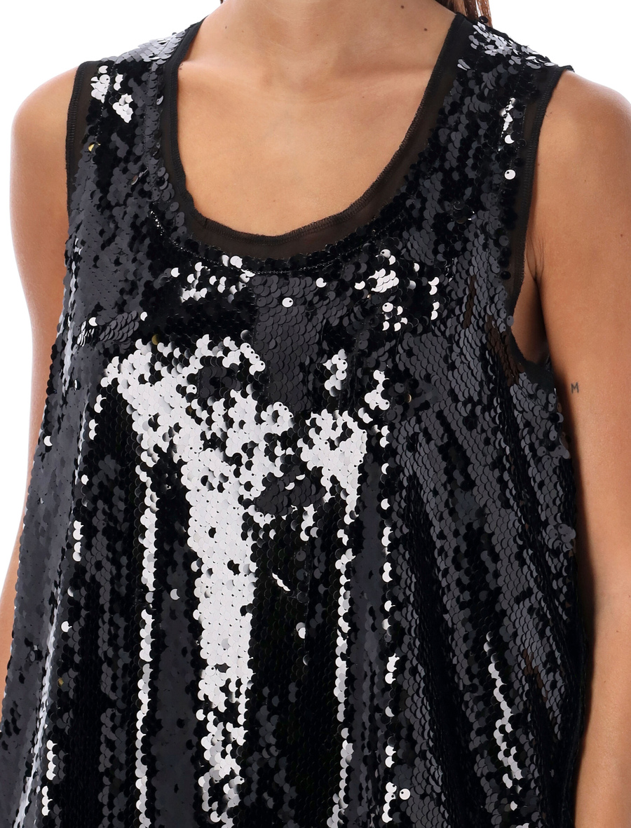 Sequin tank top - Spazio Pritelli