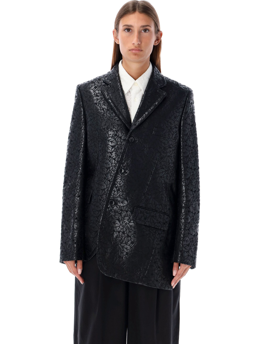 Embossed floral pattern blazer - Spazio Pritelli