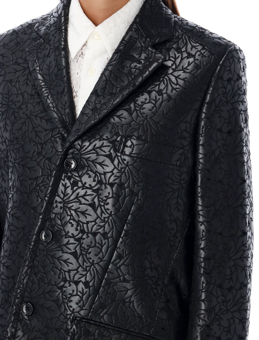 Embossed floral pattern blazer - Spazio Pritelli