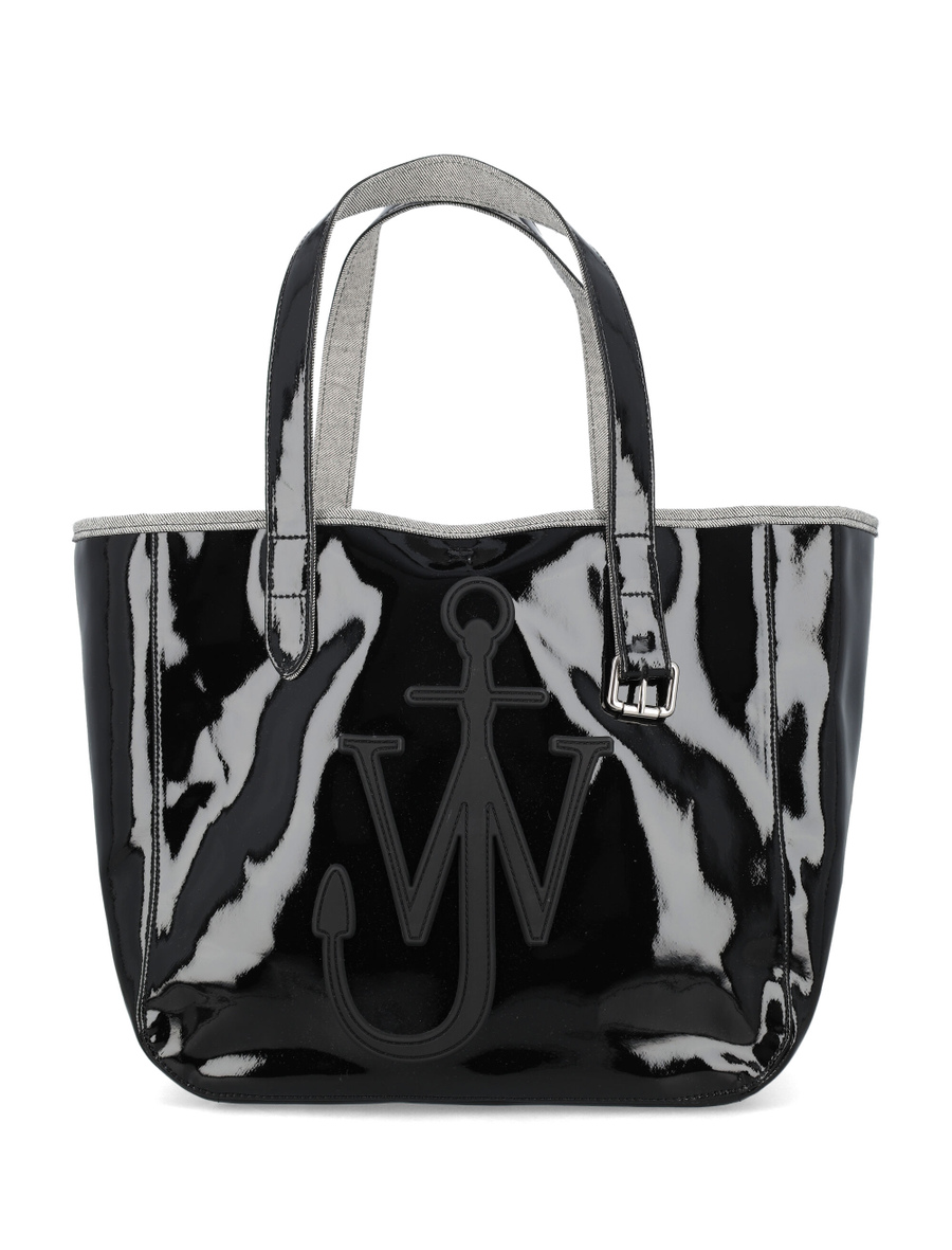 Coated denim belt tote bag - Spazio Pritelli