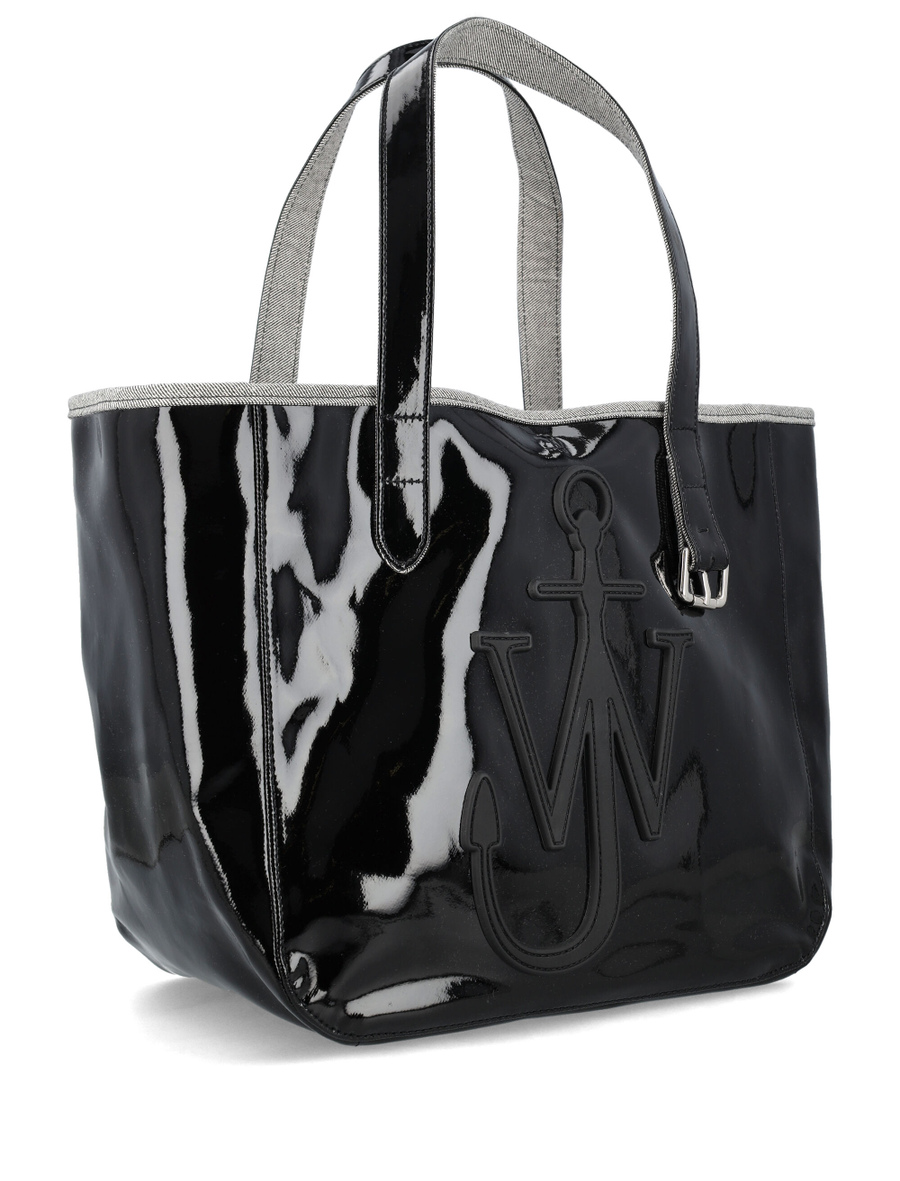 Coated denim belt tote bag - Spazio Pritelli