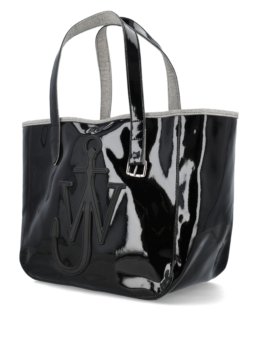 Coated denim belt tote bag - Spazio Pritelli