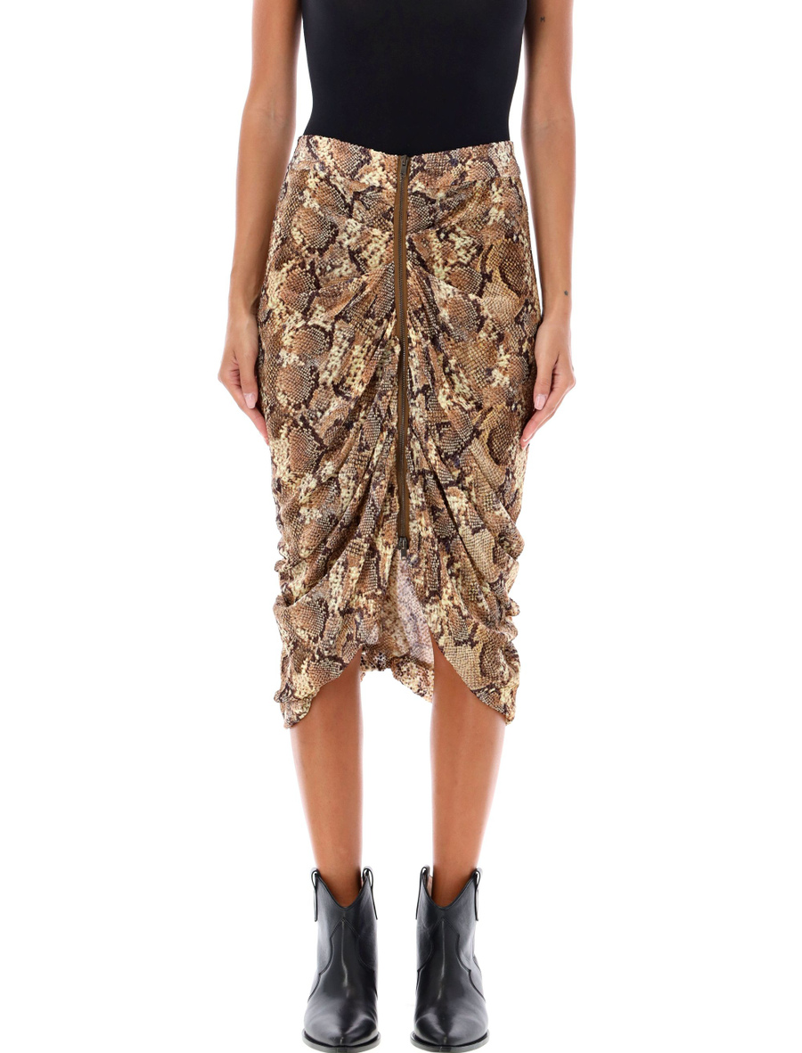 Caelia snake print midi skirt - Spazio Pritelli