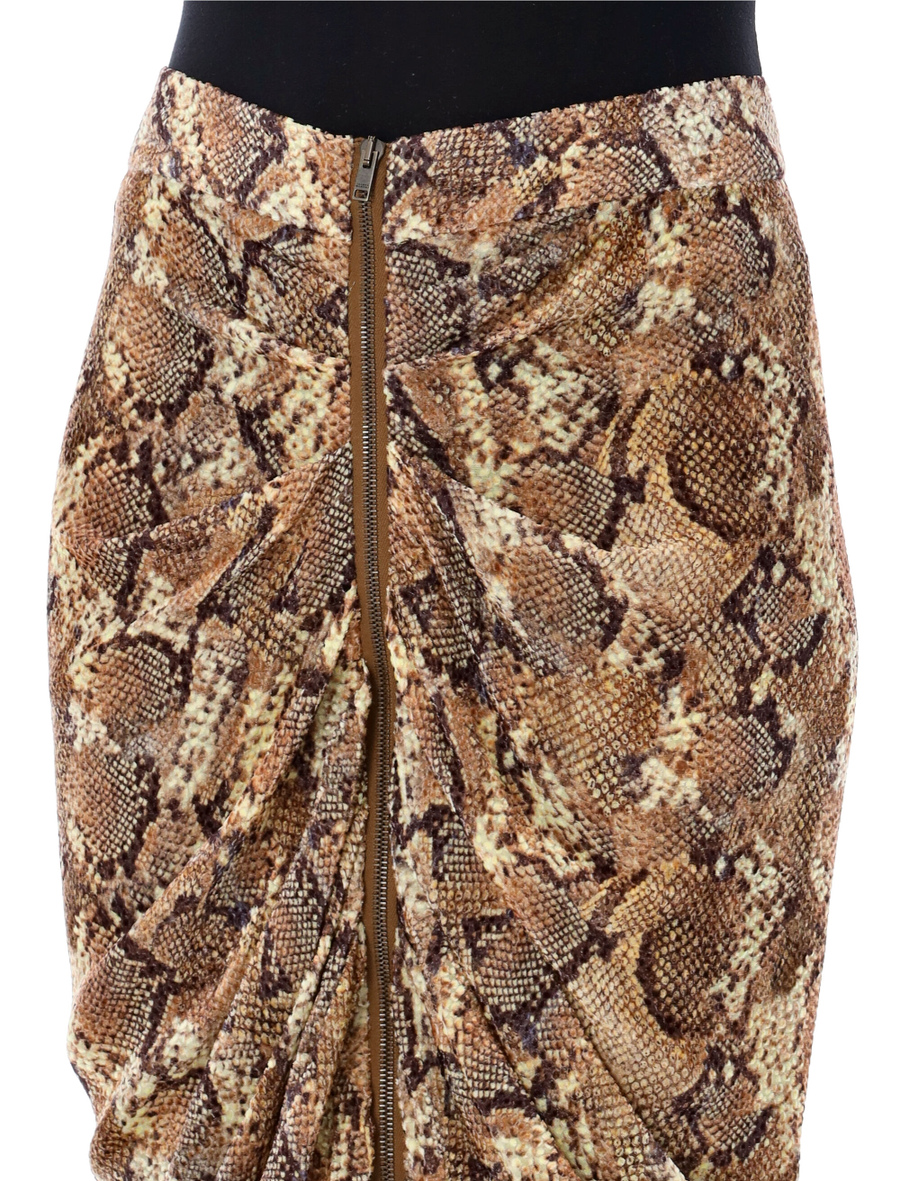 Caelia snake print midi skirt - Spazio Pritelli