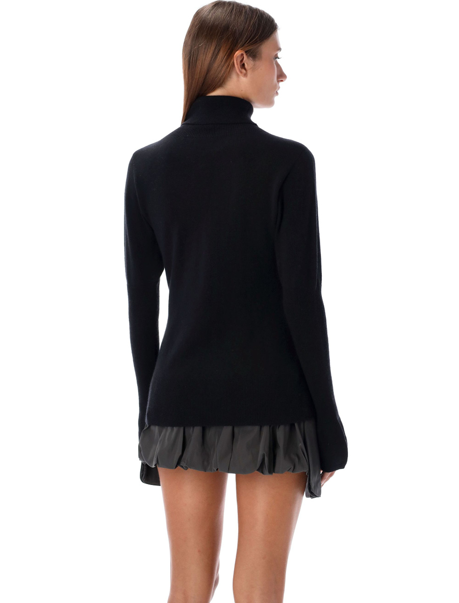 Puff sleeves turtleneck sweater - Spazio Pritelli