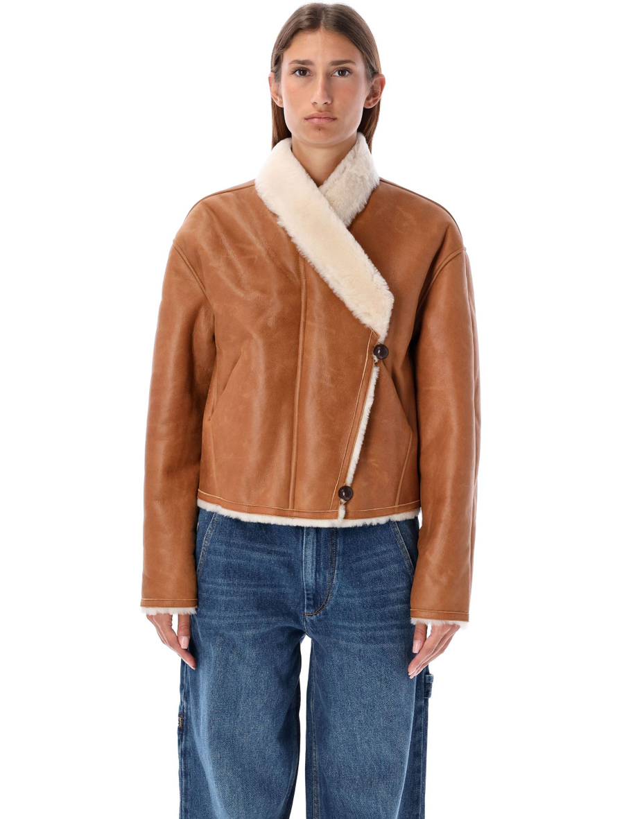 Eriana shearling cropped jacket - Spazio Pritelli