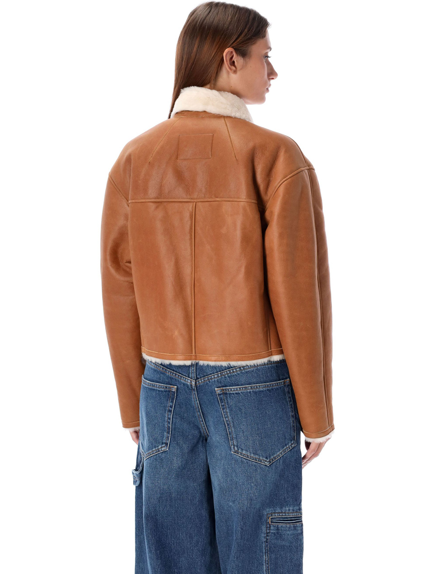 Eriana shearling cropped jacket - Spazio Pritelli