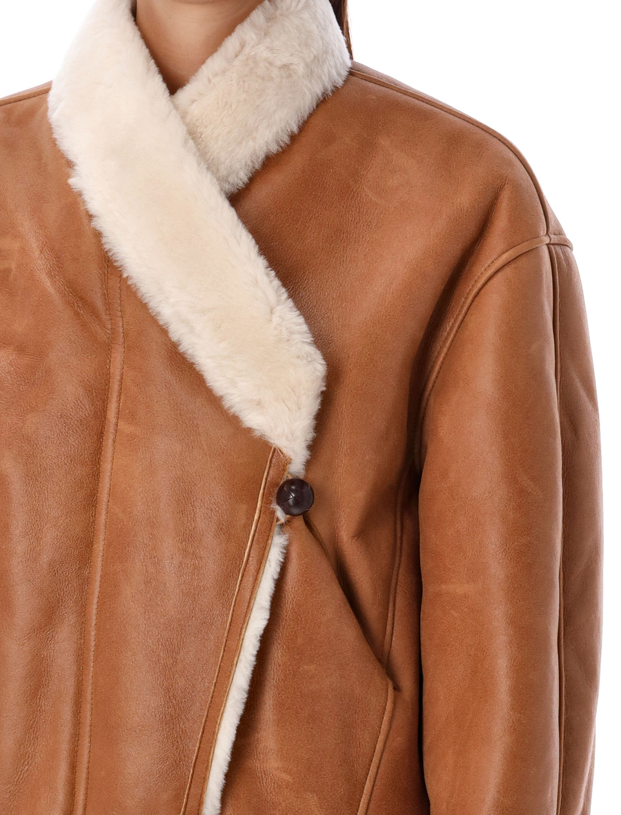 Eriana shearling cropped jacket - Spazio Pritelli