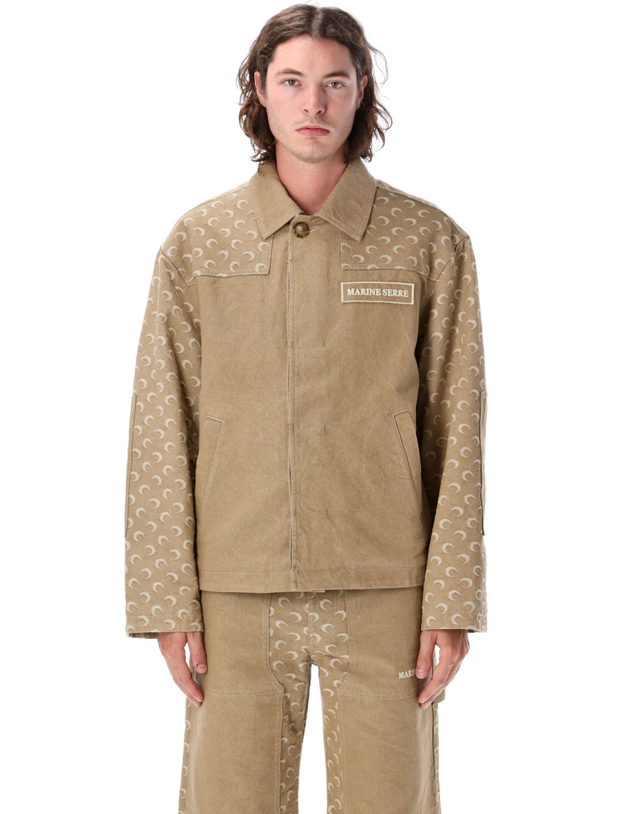 Moon jacquard twill workwear jacket - Spazio Pritelli