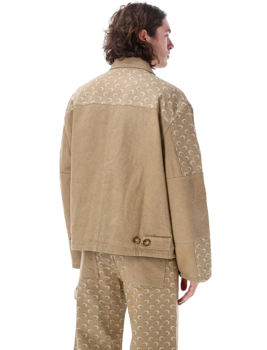 Moon jacquard twill workwear jacket - Spazio Pritelli
