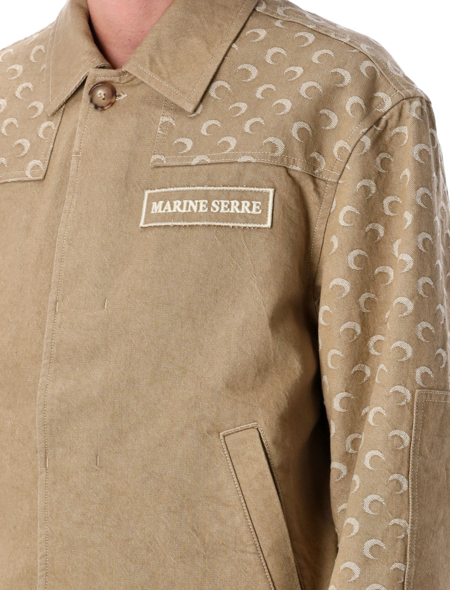 Moon jacquard twill workwear jacket - Spazio Pritelli