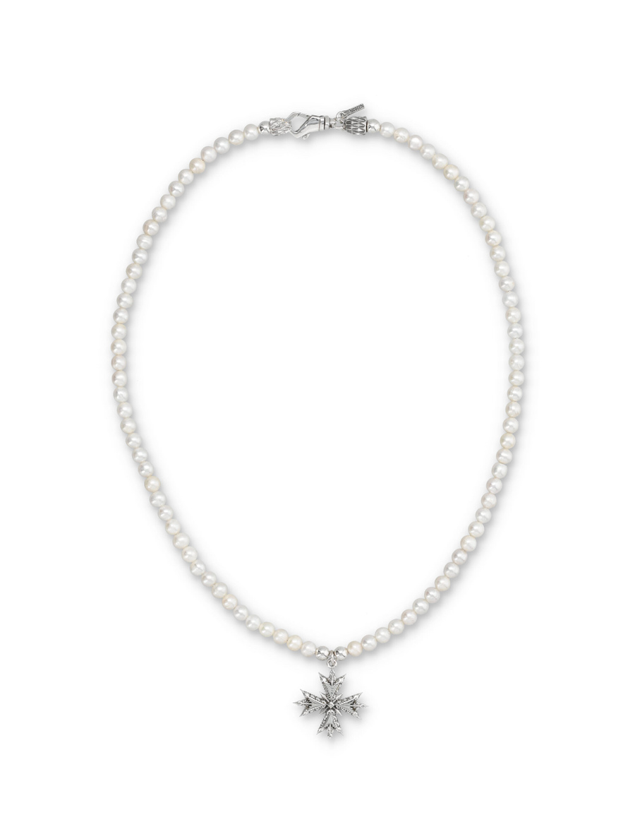 Necklace medium pearl crest - Spazio Pritelli