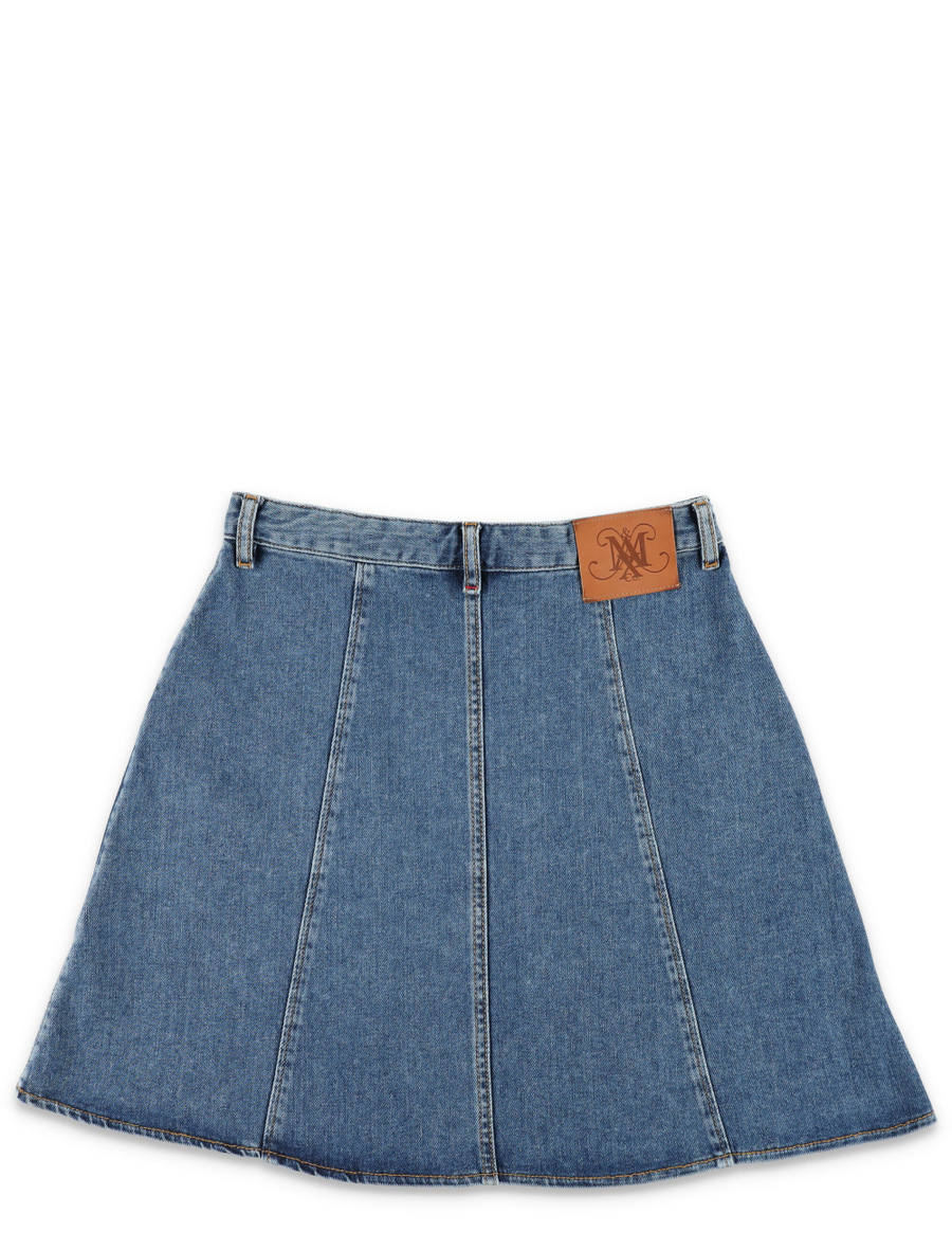 Denim A-line skirt - Spazio Pritelli