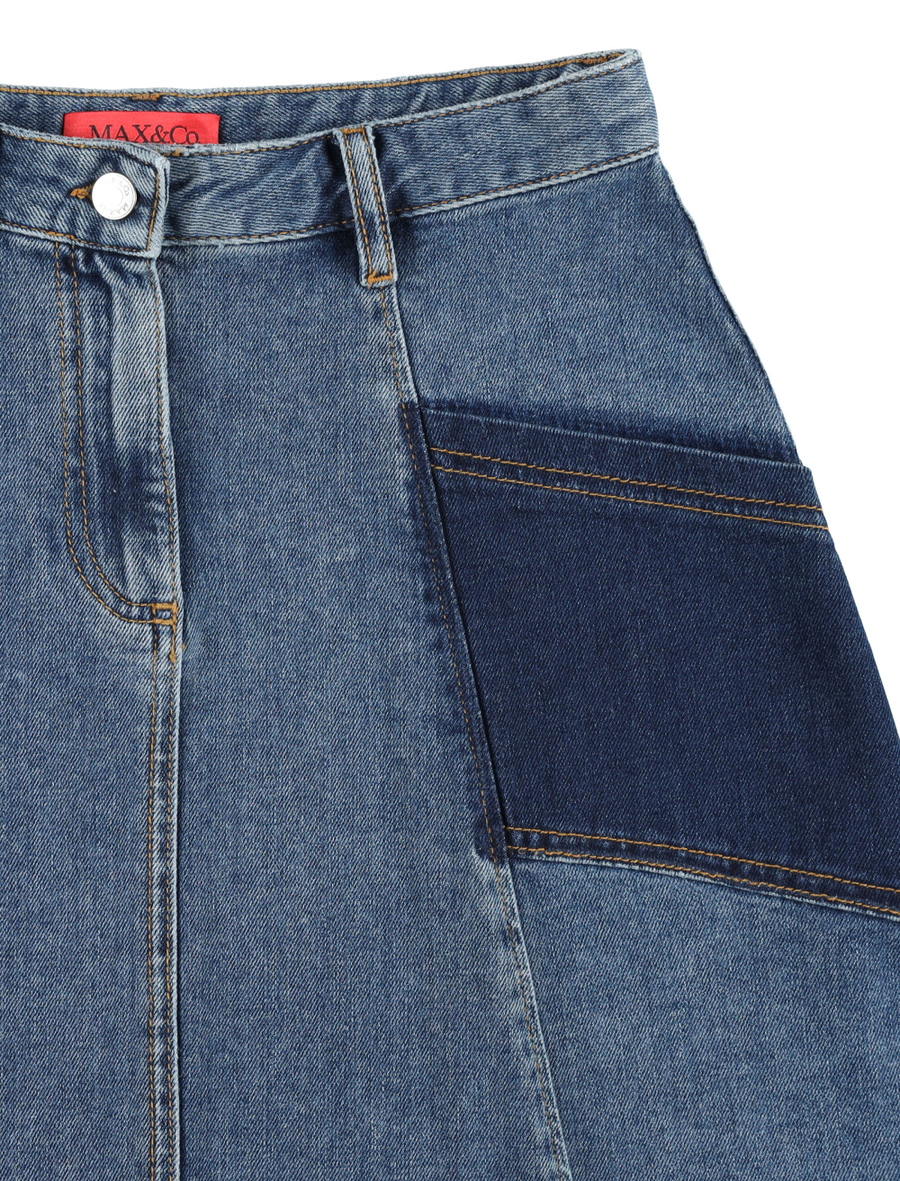 Denim A-line skirt - Spazio Pritelli