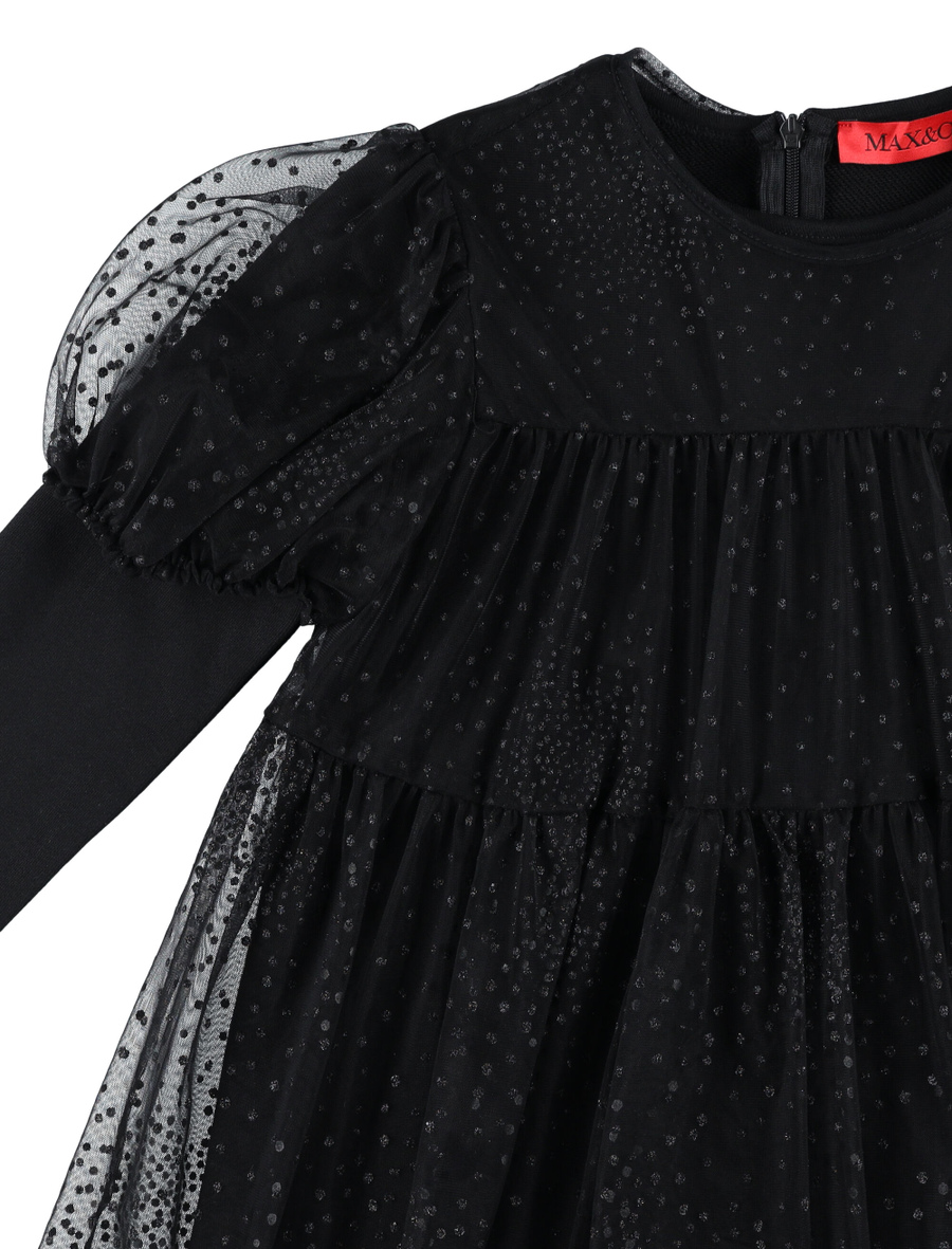 Kid Overlay tulle sweatshirtdress - Spazio Pritelli