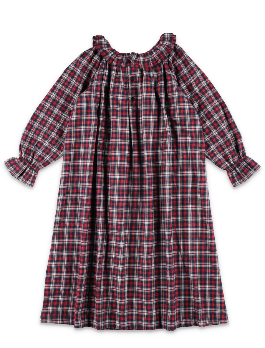 Kid - Blessing checkered nightdress - Spazio Pritelli