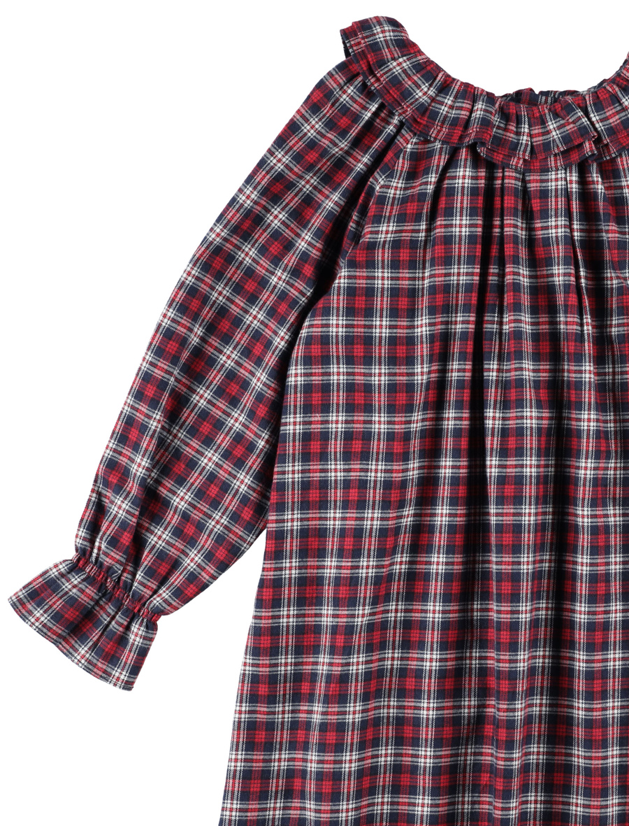 Kid - Blessing checkered nightdress - Spazio Pritelli