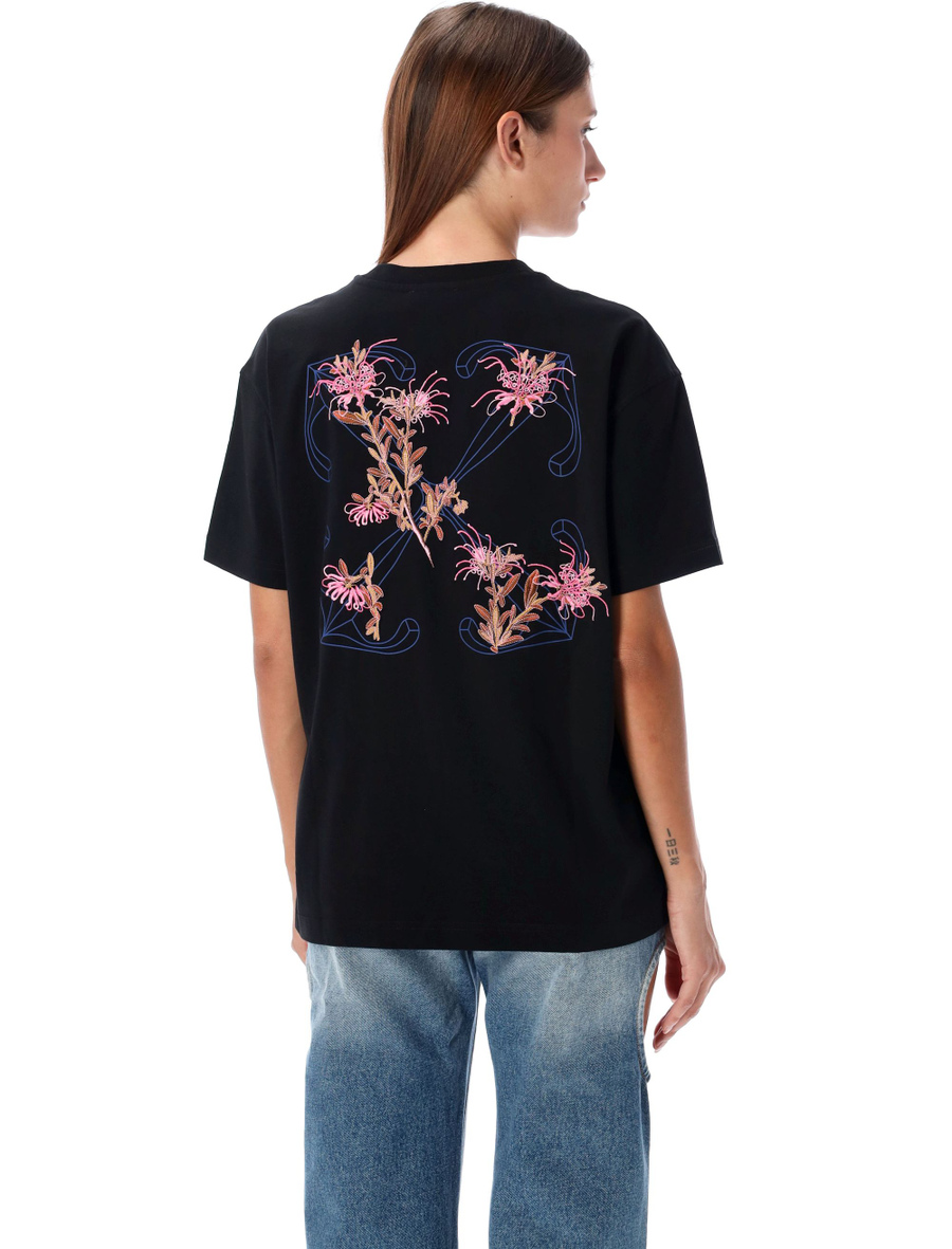 Pink flower arrow T-shirt - Spazio Pritelli