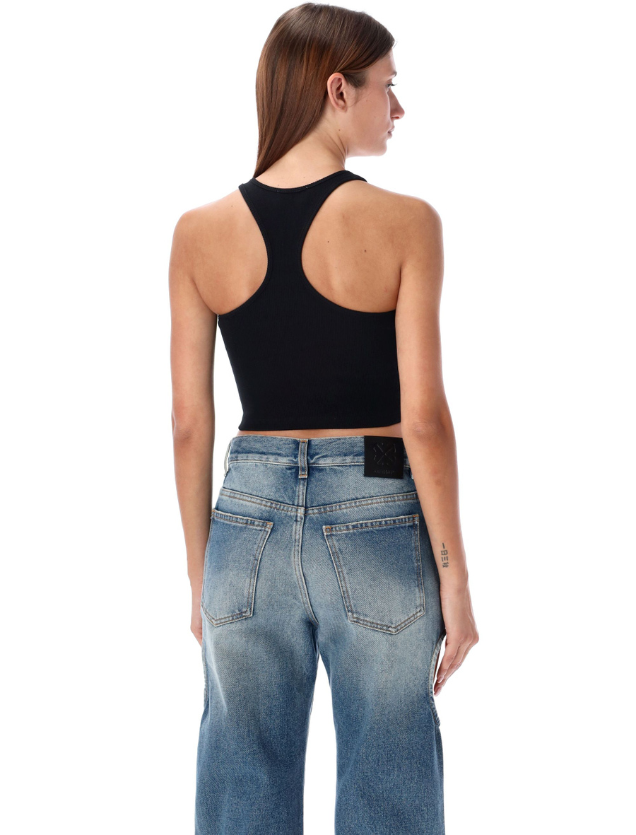 Ribbed crop top - Spazio Pritelli