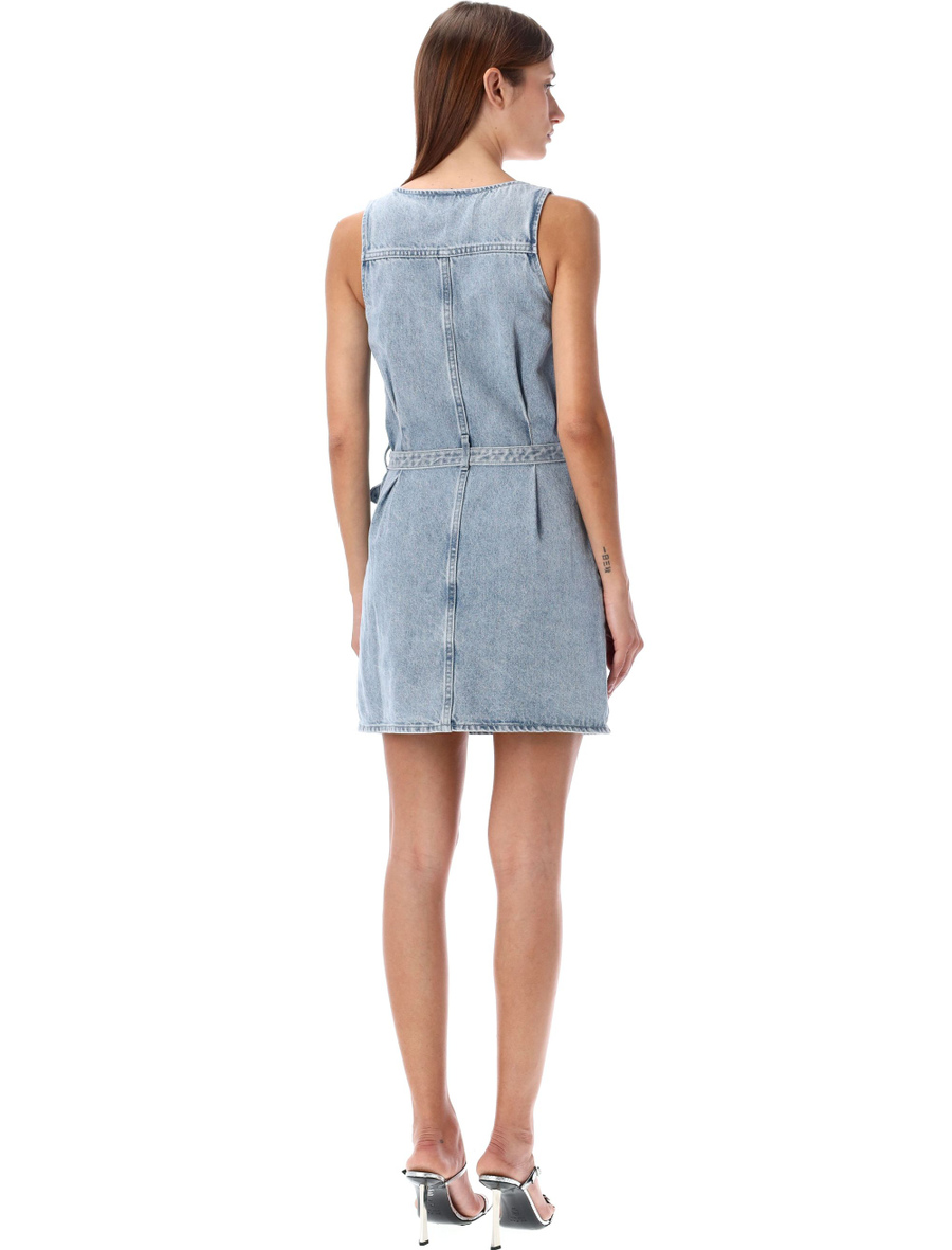 Tank denim mini dress embellished - Spazio Pritelli