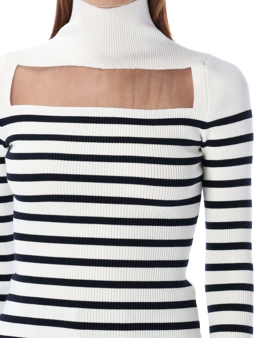 Ribbed marinier sweater - Spazio Pritelli