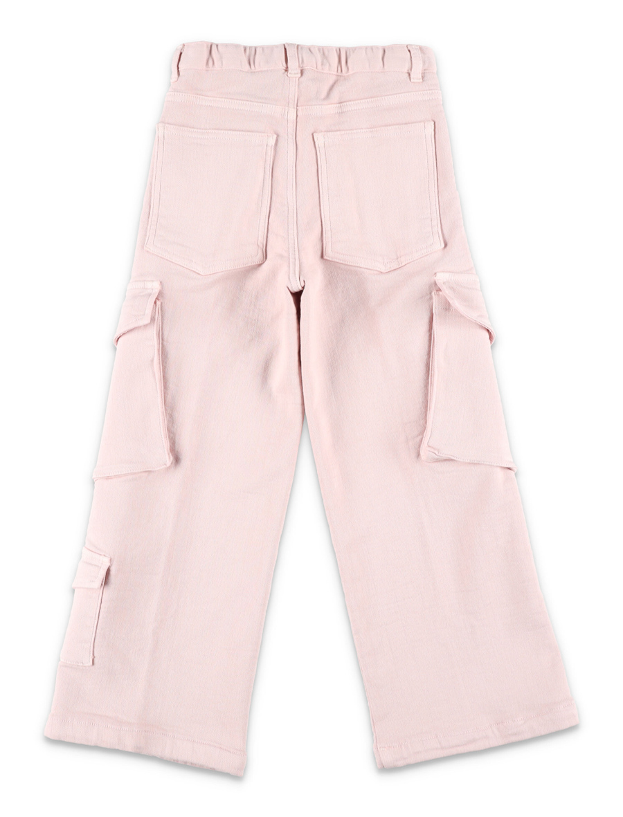 Kid - Fleece-lined denim cargo pants - Spazio Pritelli