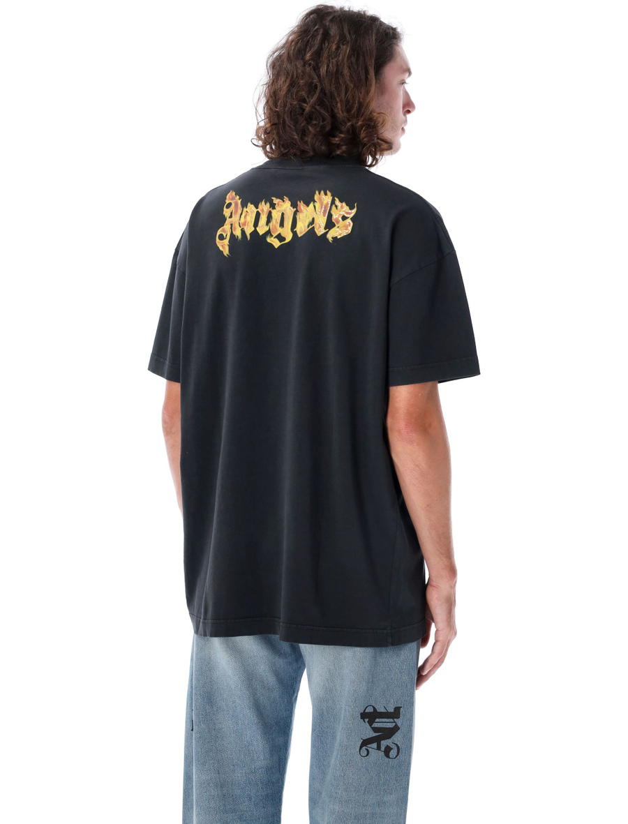 Burning logo t-shirt - Spazio Pritelli