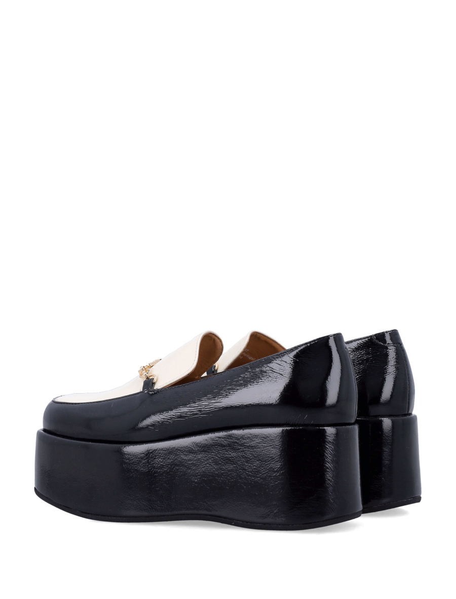 Bicolor patent platform loafers - Spazio Pritelli