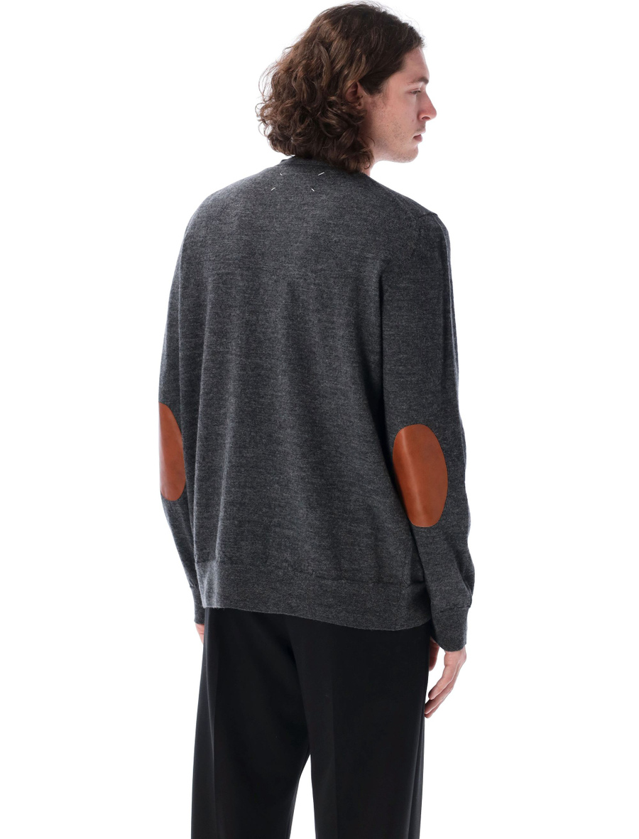 Elbow patches cardigan - Spazio Pritelli