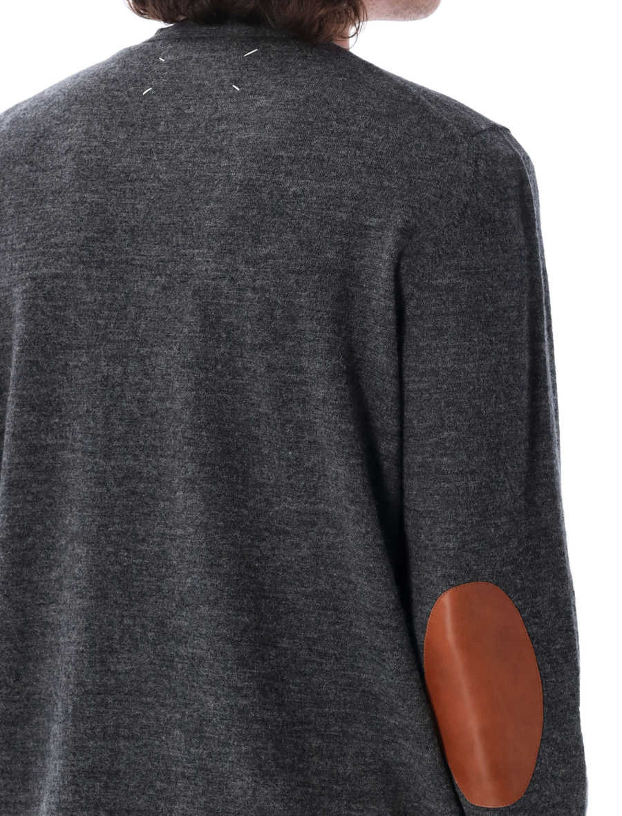 Elbow patches cardigan - Spazio Pritelli