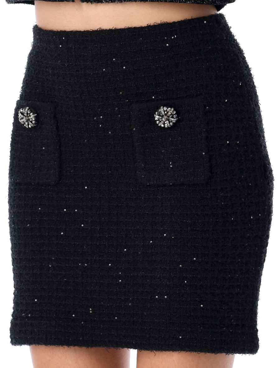 Textured knit mini skirt - Spazio Pritelli