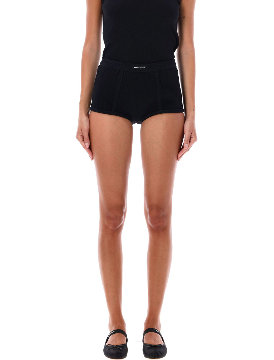 Ribbed shorts - Spazio Pritelli