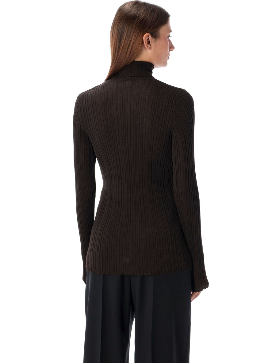 Ribbed turtle neck sweater - Spazio Pritelli