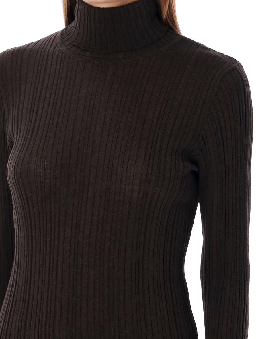 Ribbed turtle neck sweater - Spazio Pritelli