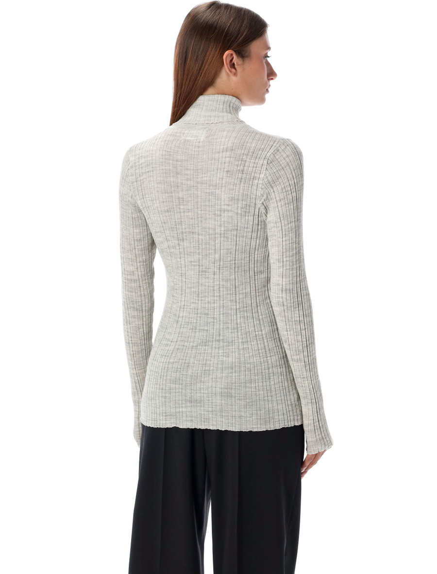 Ribbed turtle neck sweater - Spazio Pritelli