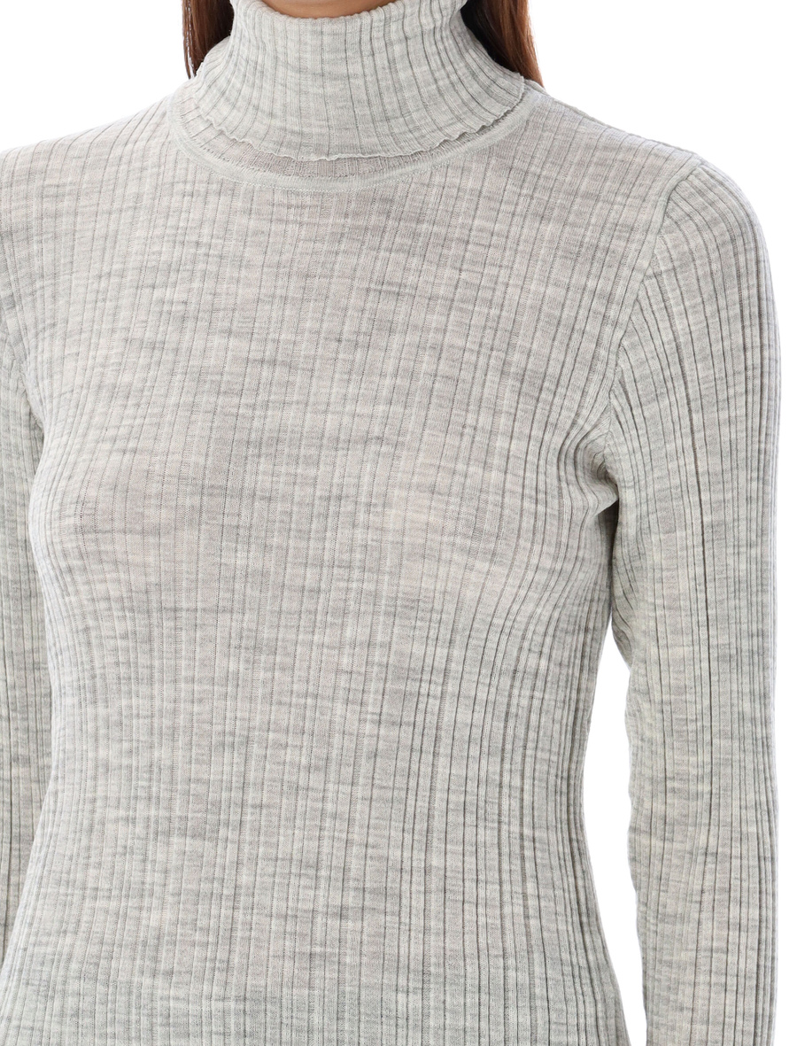 Ribbed turtle neck sweater - Spazio Pritelli