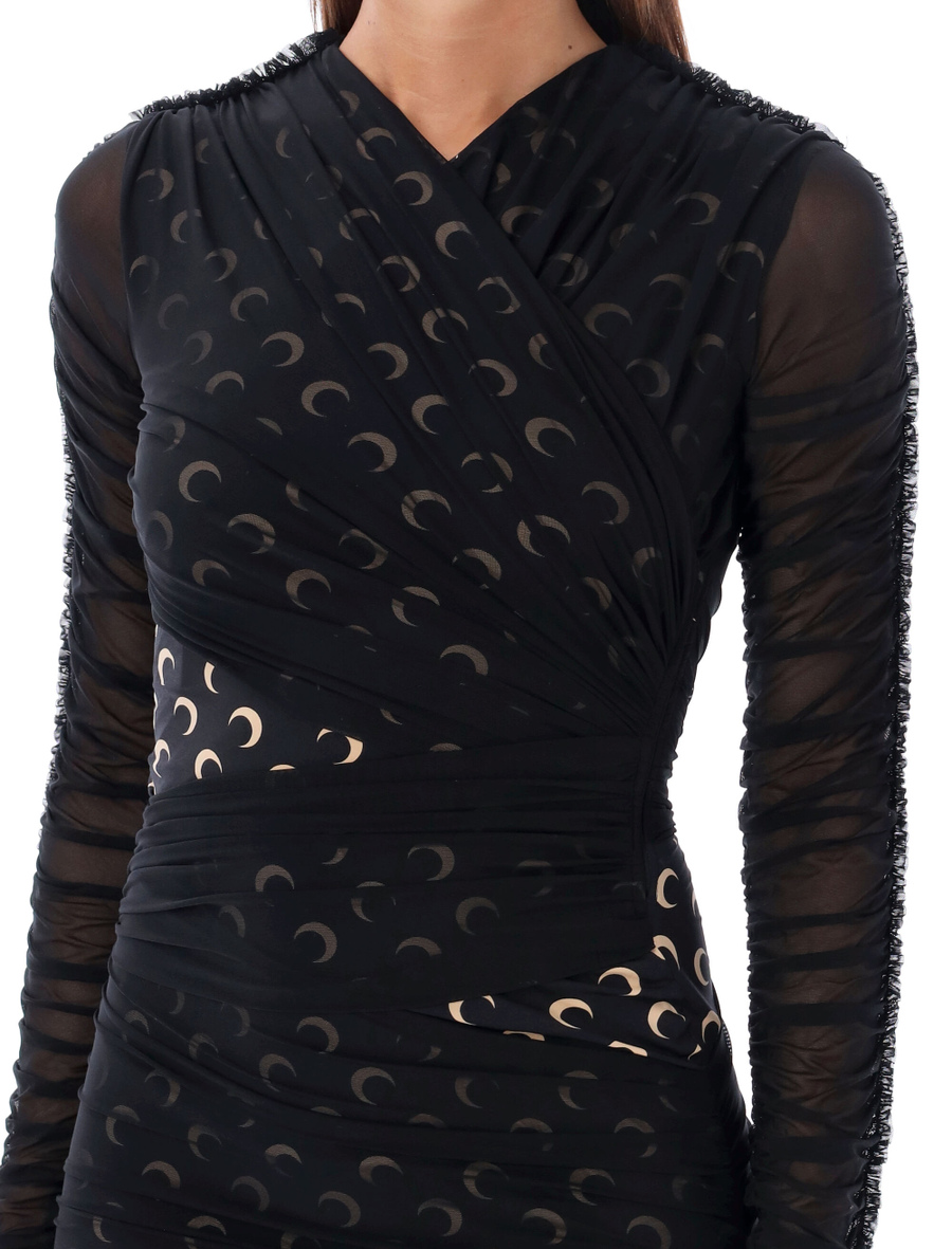 Draped midi dress - Spazio Pritelli