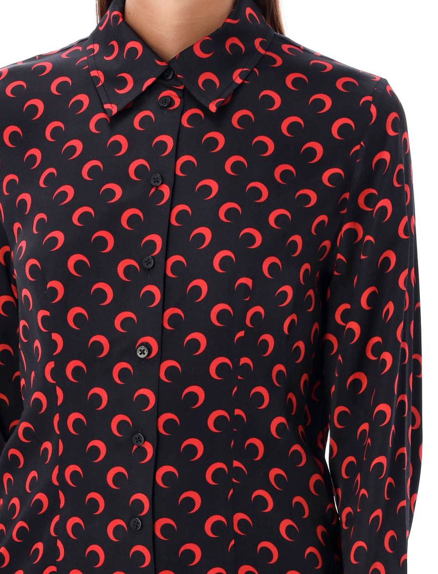 Moon print flou blouse - Spazio Pritelli