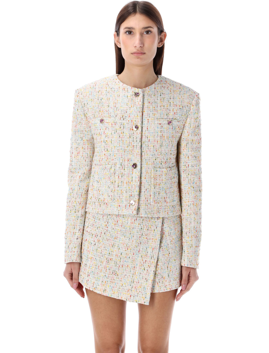 Tweed cropped jacket - Spazio Pritelli