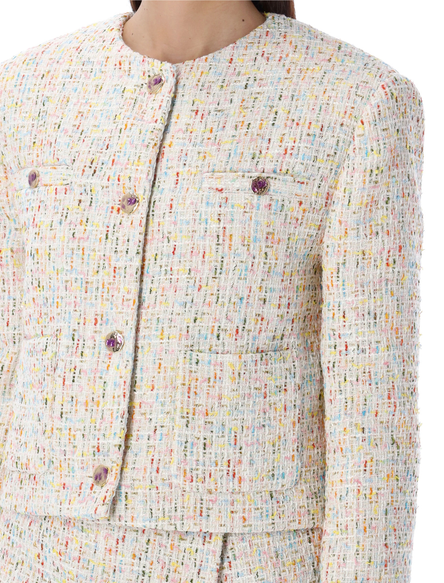 Tweed cropped jacket - Spazio Pritelli