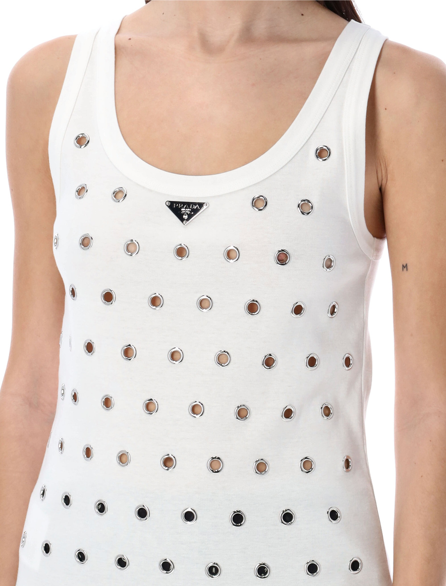 Grommets tank top - Spazio Pritelli