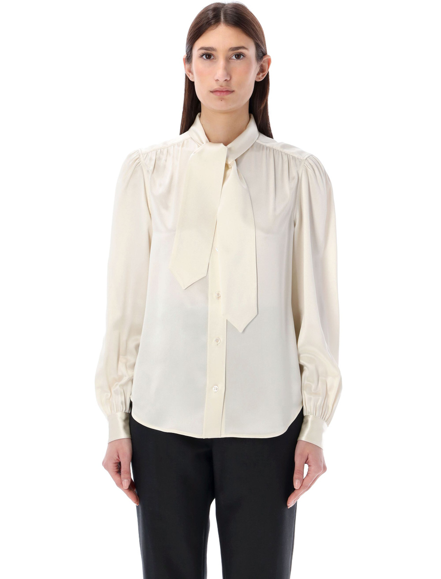 Lavallière-neck blouse - Spazio Pritelli