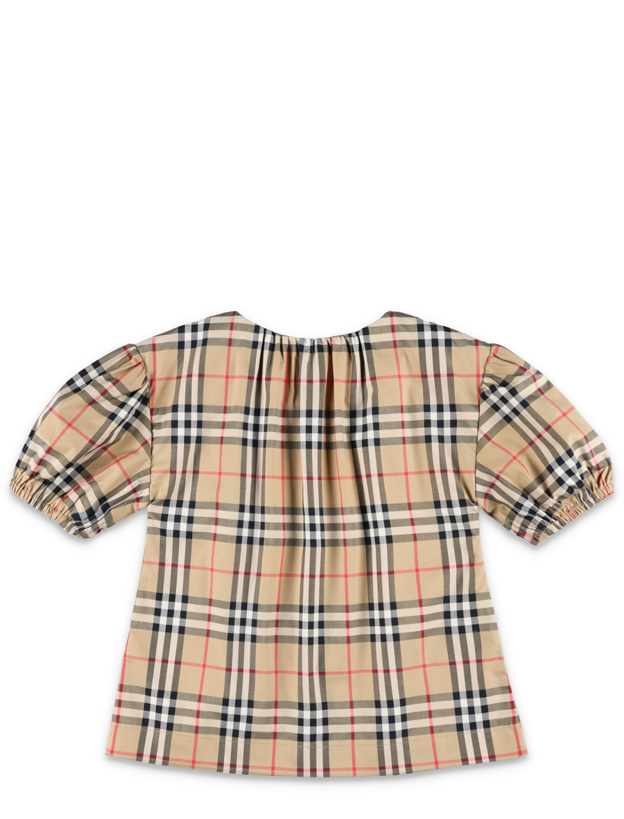 Kid - Check stretch cotton twill blouse - Spazio Pritelli