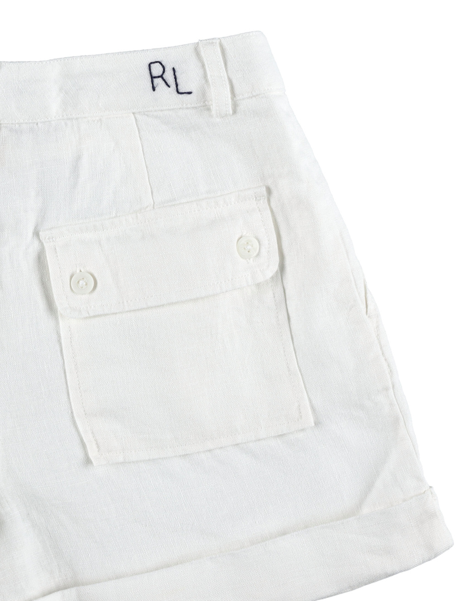Pleated linen shorts - Spazio Pritelli