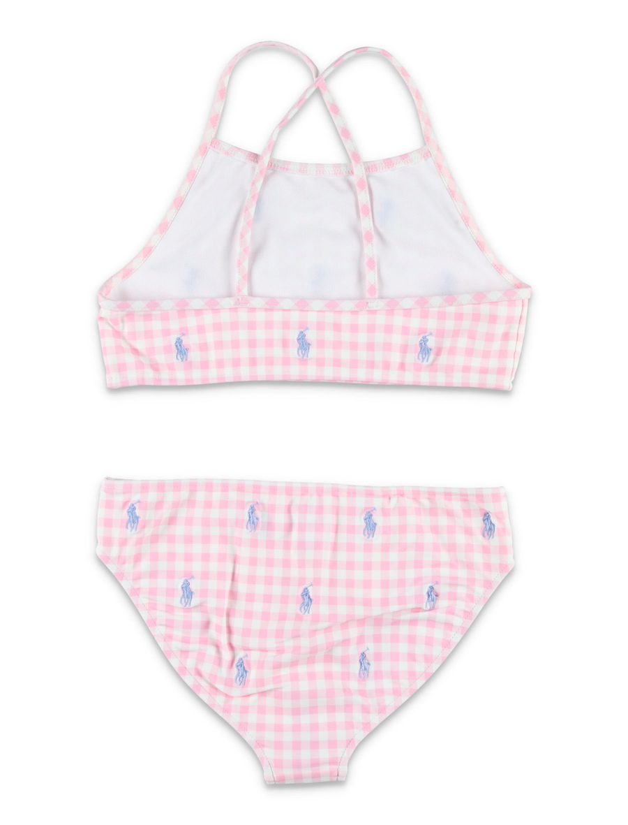 Gingham Polo Pony Two-Piece Swimsuit - Spazio Pritelli