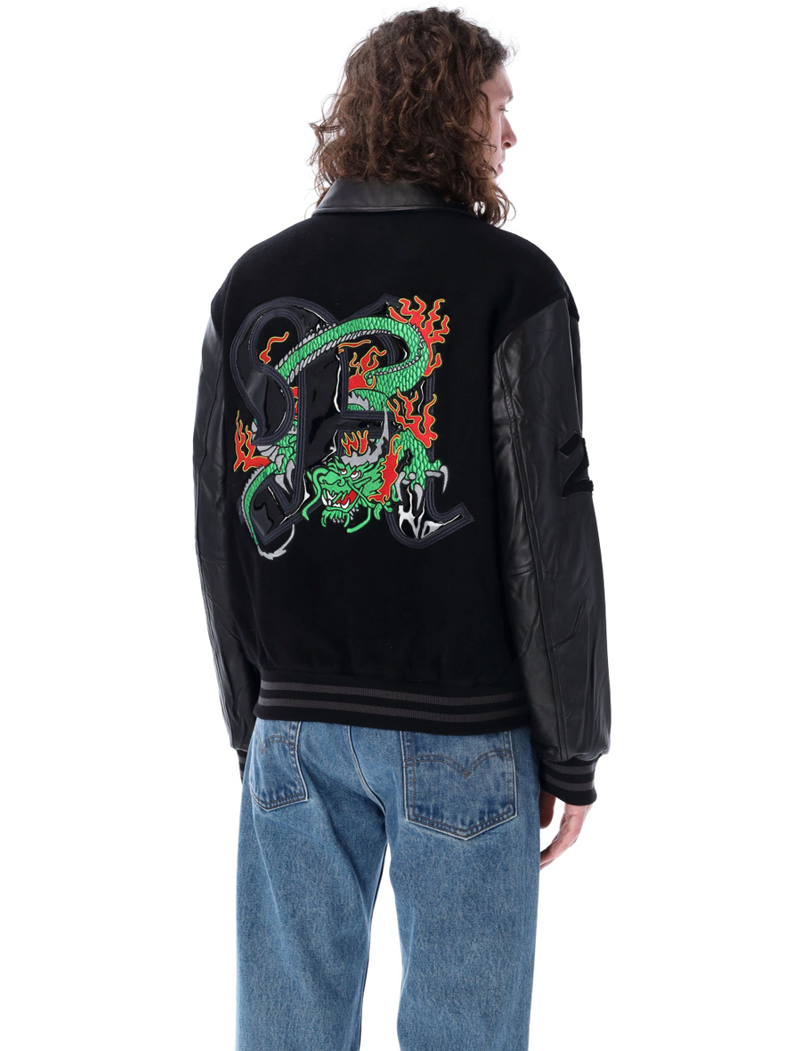 Dragon embroidered varsity jacket - Spazio Pritelli