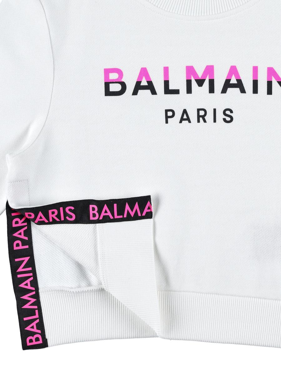 Kid - Balmain Paris two-tone sweatshirt - Spazio Pritelli