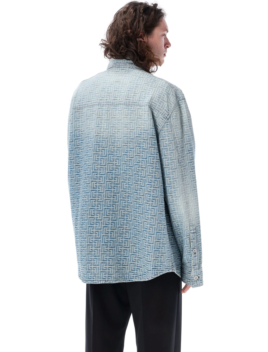 Denim Monogram shirt - Spazio Pritelli