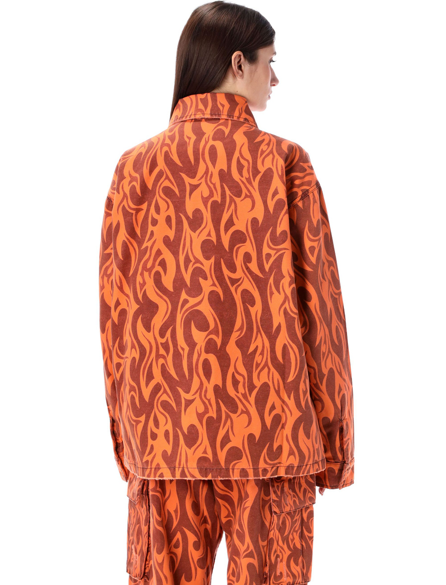 Printed flame shirt - Spazio Pritelli